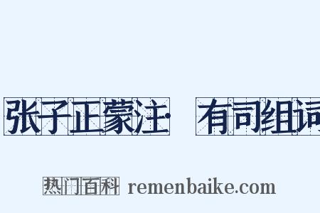 张子正蒙注·有司组词是什么意思的图片